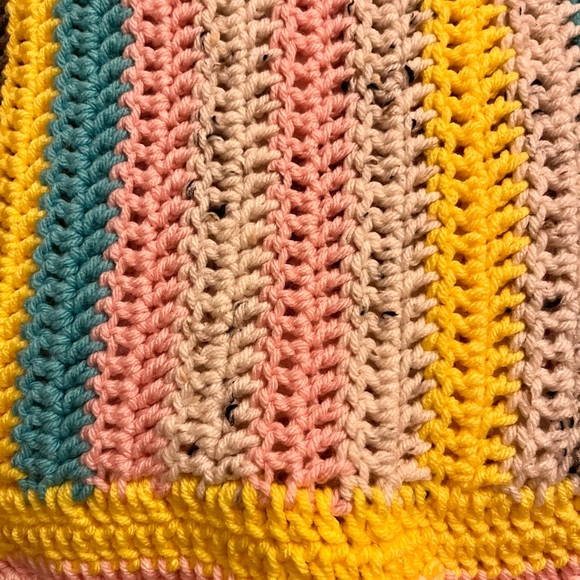 Knit Handmade small size blanket - Picture 5 of 7
